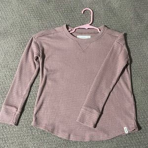 A&F kids mauve waffle shirt. Never worn! No tags.
